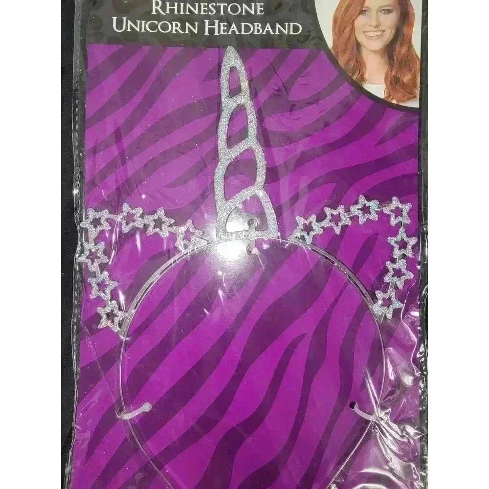 Rhinestone Unicorn Headband - Picture 2 of 2
